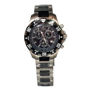 Invicta Specialty Chronograph Watch Stainless Steel Mens Black Dial 100m Water R